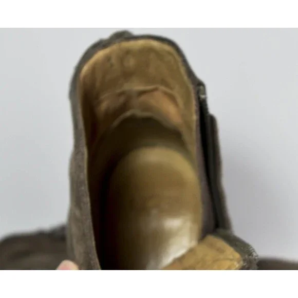 UGG Women's Brown Taupe Suede Corrine Ankle Boots Side Zip Size 9.5 - Picture 8 of 9